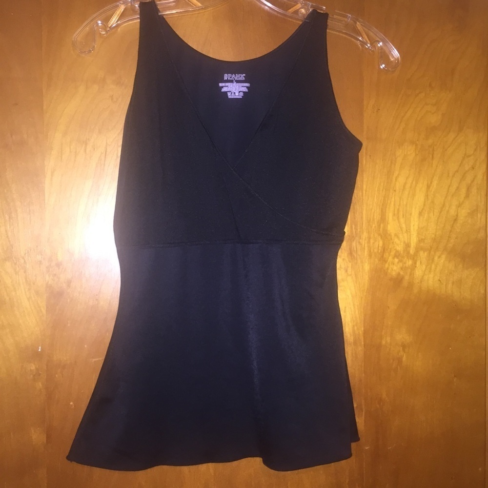 SPANX Black shapewear tank top large L